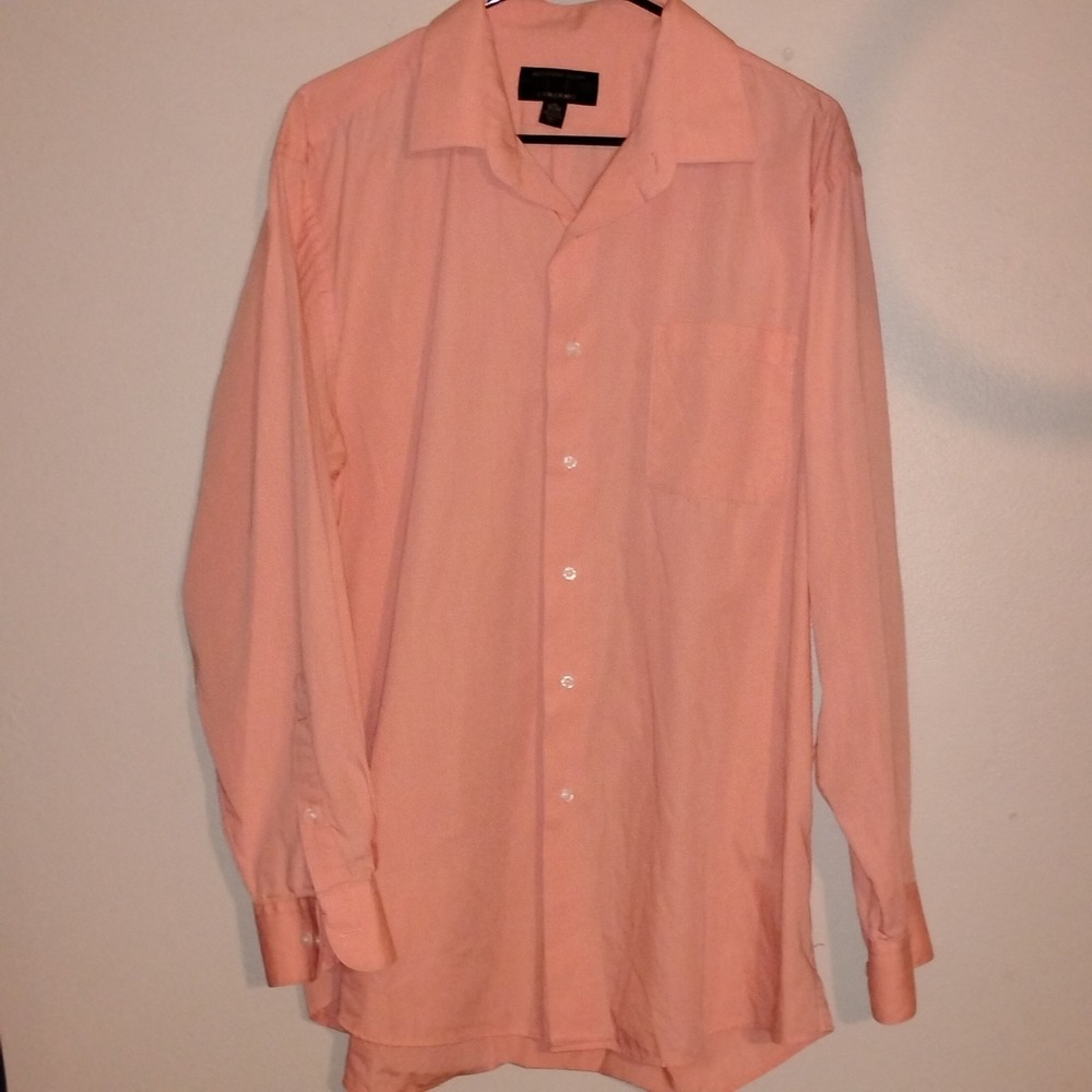 Colours By Alexander Julian Button Down Shirt Mens XL Extra Large Pink Collar